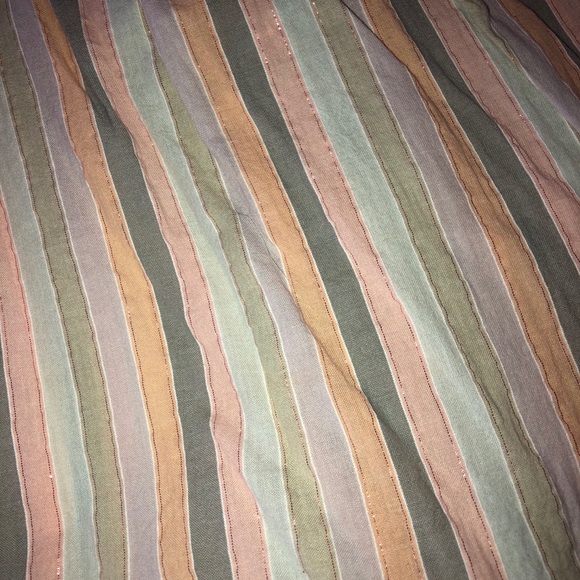 LUCKY BRAND PASTEL STRIPE LUREX TANK TOP - Picture 5 of 8